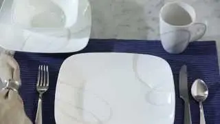 Corelle - Square Sand and Sky 16 Piece Dinnerware Set