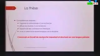 Méthodologie d’élaboration d’une thèse de doctorat et Mémoire de fin d’étude Master 2 - Part 1