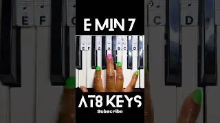 E MINOR 7 CHORD - How to Play on the Piano