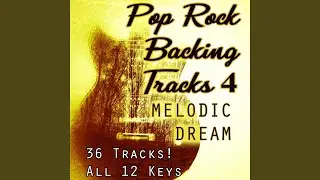 F# (Gb) - Uplifting Pop Melodic Rock Guitar Backing Track in F sharp 130 bpm