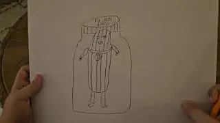 How to draw Big Dill from Fortnite