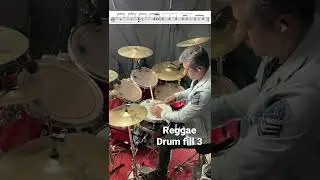 Reggae drum fill 3 #drums #reggae