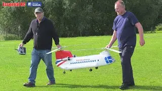 WOW !!! BOEING CH-47 CHINOOK TANDEM ROTOR RC ELECTRIC HELICOPTER