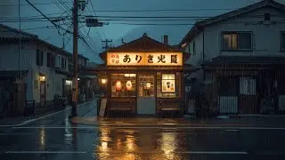 Hidden Lofi Ramen Shop in Rainy Japan 🍜 Night Ambience