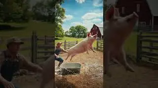 Pig Bath FAIL! 🐷🛁 #shorts #shortsviral #shortsfeed #shots #shortsyoutube