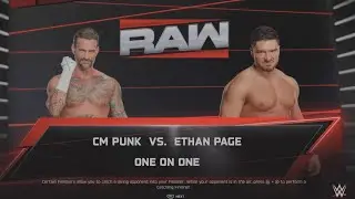 Cm punk vs Ethan page/tournament 1