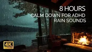 🌧️ 8-Hour Calm Down for ADHD &ndash; Soothing Music & Theta Waves | Reduce Overstimulation, Rain Sounds