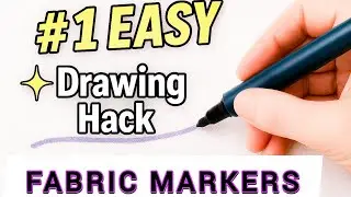 The Secret to Smooth Lines with Fabric Markers ✨ Works on ALL clothes!
