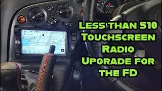 Super budget Touch screen Double DIN Head Unit Upgrade for the RX7