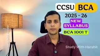 BCA NEW SYLLABUS CCSU | 2025-26 SESSION | Mathematical Foundation for Computer Science 1 BCA 1001 T