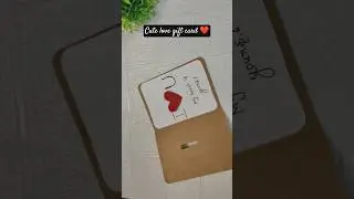 &ldquo;Simple paper tho cute love gift card ❤️#reels#reelsindia#explore#viral#trending