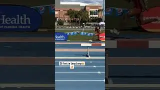 Freshmen JC Stevenson From Usc Jumps 26 Feet 😳😳🔥🔥 #longjump #usc #trackandfield #jumper #shorts