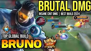 BRUNO BEST BUILD 2024 | TOP GLOBAL BRUNO GAMEPLAY | MOBILE LEGENDS✓