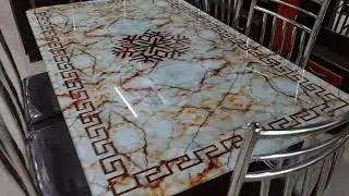 STEEL DINNING TABLE BY (BHAWANI FURNITURE ).........#steeldiningtable #dining table