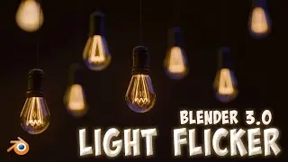 Light Flicker in Blender | Light Bulb Animation