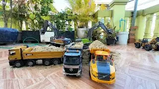 Aksi #2  The Ultimate RC Construction Fleet! HUINA 1536, 1593, 1583 & Volvo Working in Perfect
