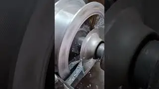 Motor drum surface leveling #shorts #mechanic #machining