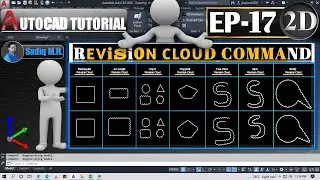 #17 AutoCAD Tutorial Revision Cloud Command In Hindi