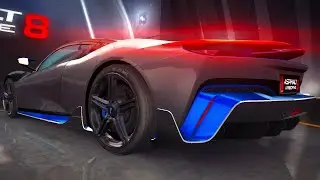 Asphalt 8, Pininfarina BATTISTA PRO, Multiplayer, 4K 60fps