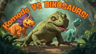 Dinosaurs and Komodo Dragons 🦖🦎✨