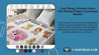 Cute Disney Princess Palace Pets Blanket Fleece Customized Blanket