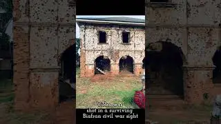 The dots on the wall are marks of real bullets from Biafran/Nigerian civil war #biafra #worldwar