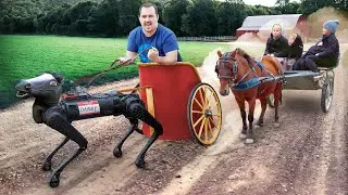 Racing a Horse with a Robot