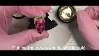 Spring time blooming gel flower nails