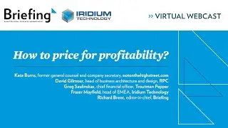 Briefing webcast | How to price for profitability?