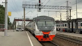 Электропоезд ЭД4М - 0445 на ст.Рязань-I, июль 2025 года