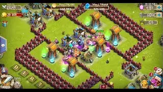 Castle Clash Strategy 40: Here Be Monsters - GodFuzzy DD with TownHall 12, 13, 14, and 17.