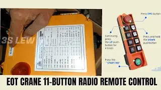 EOT Crane 11-Button Radio Remote Control F24-10D Monitoring Electrical Basic in Hindi !