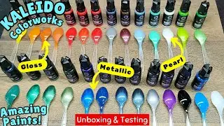 Тестирование красок Kaleido Colorworks от Gaahleri ​​&mdash; распаковка и обзор | Amazing Paints!