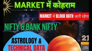 FINANCIAL ASTROLOGY !! NIFTY  BANK NIFTY PREDICTION !! MIDCAP NIFTY !! 21 JAN