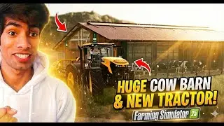 MASSIVE Upgrade! New COW Barn & Beast Tractor - Farming Simulator 25 #3