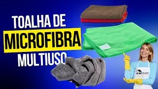 Descubra a Toalha de Microfibra Perfeita para Limpeza de Pisos #microfibra #pisos #multiuso #casa