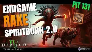 BEST Rake Jaguar Spiritborn 2.0 || Diablo 4 Vessel of Hatred OP Off-Meta Build || Pit 128 Cleared