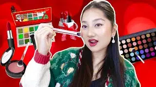 A FULL FACE OF CHRISTMAS MAKEUP **Vlogmas Day 8