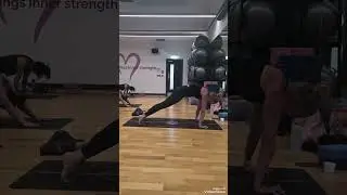 Power vinyasa working towards chinstand