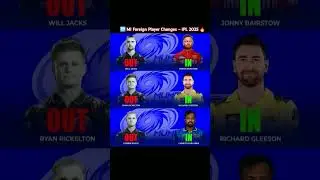 🔁 MI Foreign Player Changes &ndash; IPL 2025 ✅: Jonny Bairstow, Richard Gleeson, Charith Asalankas #shorts