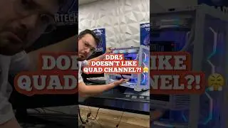 DDR5 не любит четырёхканальный режим! 😤 #ddr5 #techvideo #pcrepair #gamingpc #pcbuild