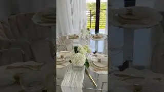 Elegant white table setup, simple yet timeless 🤍 #tablesettings