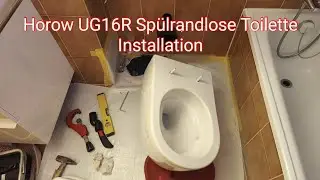 HOROW UG16R Spülrandlose Toilette installieren#toiletten #hygiene#installation#DIY#superspin#horow