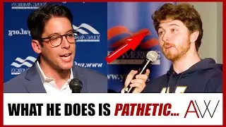 Michael Knowles HUMILIATES pathetic soyboy, makes him FLEE the room