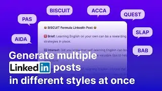 Generate Multiple LinkedIn Posts With Best Content Formulas