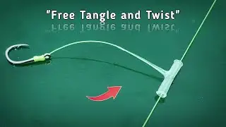 BOTTOM Fishing Line - 2 Hook For Free Tangle and Twist