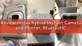 Review instax hybrid Instant Camera and Printer, Bluetooth, Blush Gold, LiPlay