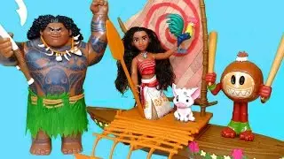 MOANA STARLIGHT CANOE AND PERCUSSION SET Disney Toys Review | itsplaytime612