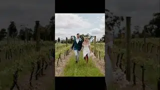 Winery Wedding Stunning Vineyard Backdrop #weddinginspiration #justmarried #australianwedding #love