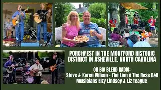 Porchfest 2023 in the Montford Historic District in Ashville, North Carolina